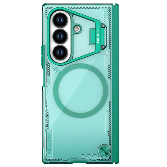 Etui do Samsung Galaxy Z Fold7 5G, pancerne Nillkin, Icelade Prop, do Magsafe, zielone