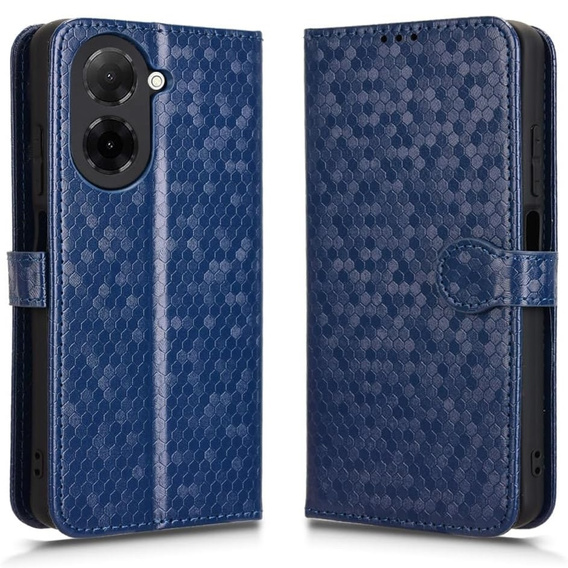 Etui z klapką do Xiaomi Redmi A5, Wallet Rhombus, niebieskie