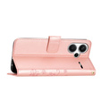 Etui z klapką do Xiaomi Redmi Note 13 Pro+, Butterfly, różowe rose gold