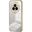 Etui do Realme 14 Pro 5G, Electroplating Frame, przezroczyste / złote