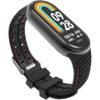 Pasek Silikonowy do Xiaomi Smart Band 10 / 9 / 8, Czarny / Różowy