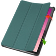 Etui do Lenovo Tab P12, Trójdzielne z miejscem na rysik, Zielone