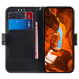 Etui z klapką do Samsung Galaxy A05s, Wallet, Cat szare
