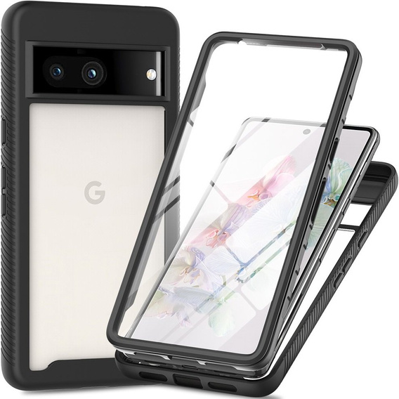 Etui do Google Pixel 7a, Shockproof, z folią, czarne