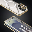 Etui Magnetic Dual Glass MagSafe do Samsung Galaxy S25 Ultra, złote