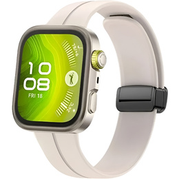 Pasek Silikonowy do Huawei Watch Fit 4 / 4 Pro / 3, Beżowy