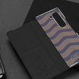 Etui Dux Ducis Bril Series do Samsung Galaxy Z Fold7 5G – czarne, skórzane, z funkcją podstawki