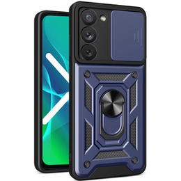 Etui pancerne do Samsung Galaxy S23, CamShield Slide, granatowe