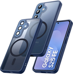 Etui do Samsung Galaxy S25 FE, do MagSafe, ERBORD Matt Case, granatowe