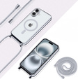 Etui do iPhone 17, Electro MagSafe, srebrne + Smycz