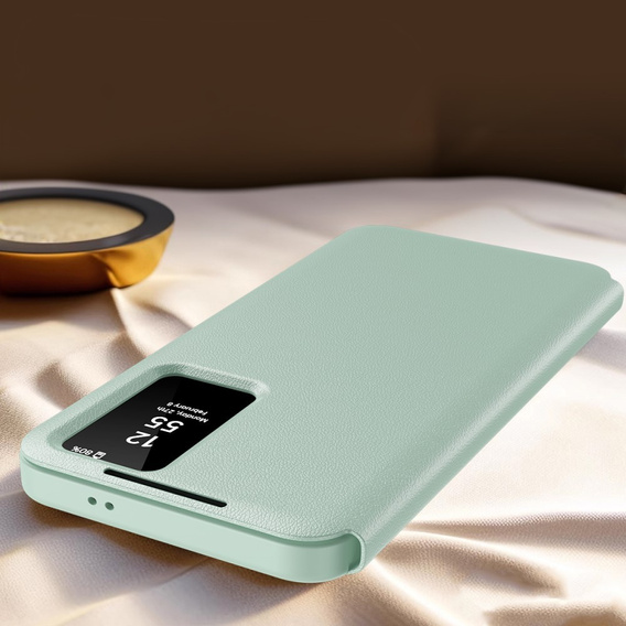 Etui z klapką do Samsung Galaxy S24 Ultra, Smart View Wallet, zielone