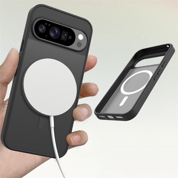 Etui do Google Pixel 10 Pro XL, do MagSafe, ERBORD Matt Case - czarny