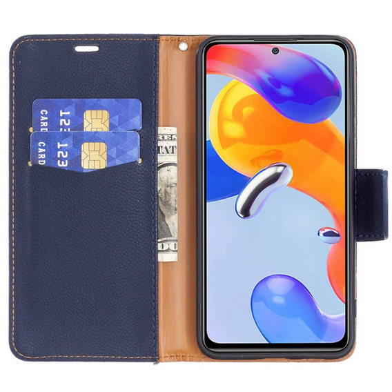 Etui z klapką do Xiaomi 12 Lite, Wallet, granatowe