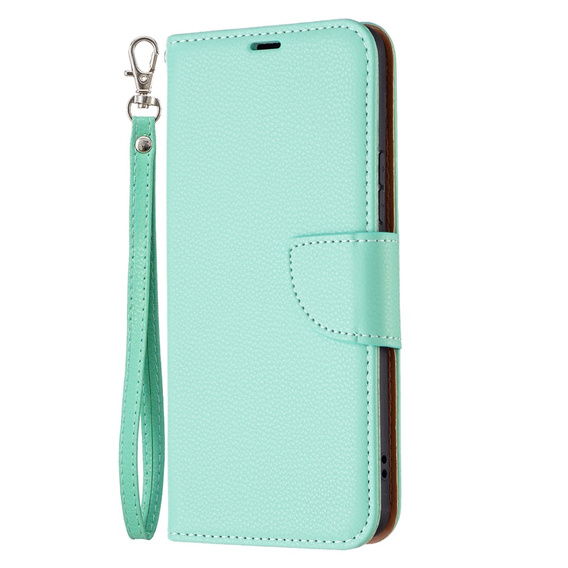 Etui Litchi Wallet with Strap do Samsung Galaxy A53 5G, Green