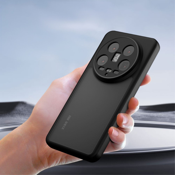 Etui do Xiaomi 14 Ultra, Fusion Hybrid, z ochroną aparatu, przezroczyste / czarne