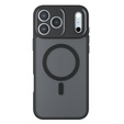 Etui do iPhone 17 Pro, Matt Case, do Magsafe, matowe czarne