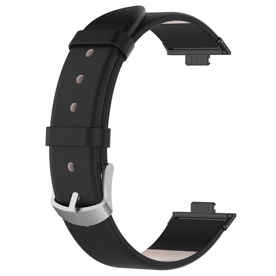 Pasek Skórzany do Huawei Watch Fit 4 / 4 Pro / 3, Czarny