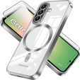 Etui do Samsung Galaxy A56 5G, Electro MagSafe, srebrne + Szkło na ekran