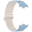 Pasek Silikonowy do Xiaomi Redmi Watch 4 / Xiaomi Smart Band 8 Pro / Xiaomi Smart Band 9 Pro, Niebieski/Beżowy