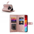 Etui z klapką do Honor Magic 7 Lite, Wallet Zipper Pocket, różowe