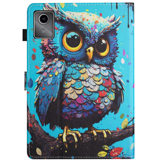 Etui do Lenovo Tab M11, z klapką, owl