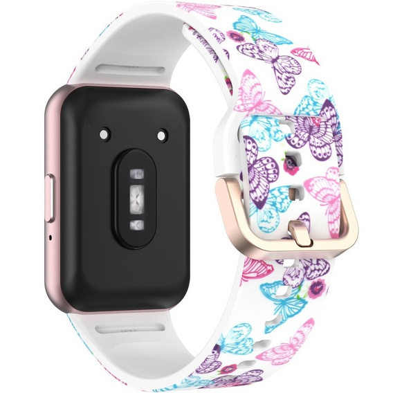 Pasek Silikonowy do Samsung Galaxy Fit 3, Butterfly