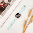 Pasek Silikonowy do Apple Watch 1/2/3/4/5/6/7/8/9/10/11/SE Ultra 1/2/3 42/44/45/46/49mm, Leopard, Turkusowy