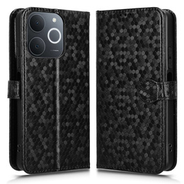 Etui z klapką do Realme Note 70T 4G, Wallet Rhombus, czarne
