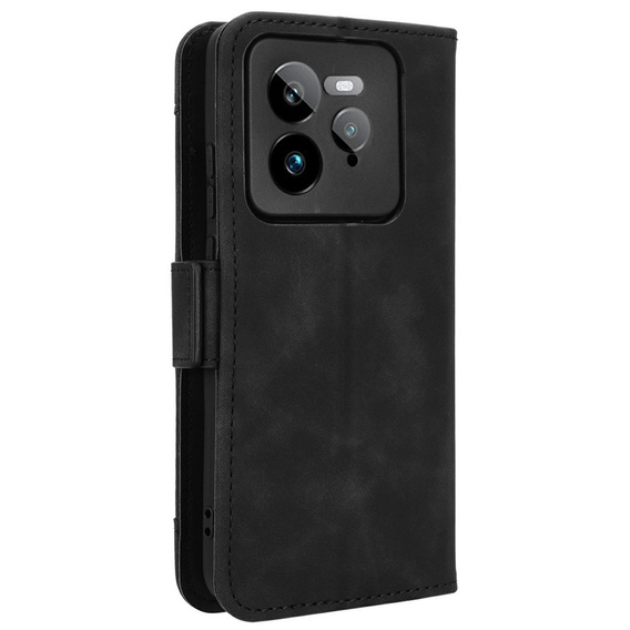 Etui z klapką do Realme GT 7 Pro, Card Slot, czarne