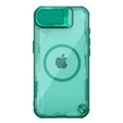 Etui do iPhone 16e, pancerne Nillkin, Icelade Prop, do Magsafe, zielone