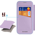 Etui z klapką Dux Ducis do iPhone 17, Skin X Pro, do MagSafe, fioletowe