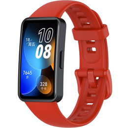 Pasek Silikonowy do Huawei Band 8 / Huawei Band 9 / Huawei Band 10, Czerwony