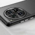 Etui do OnePlus 12 5G, Fusion Twill Stripe, przezroczyste / czarne