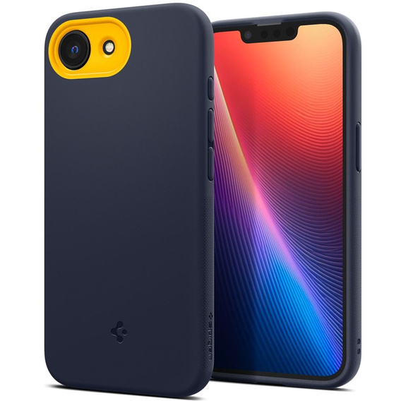 Etui Spigen do iPhone 16E, Nano Pop MagSafe, granatowe + Szkło Hartowane 9H