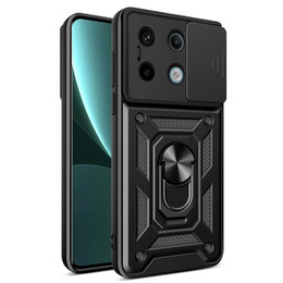 Etui pancerne do Xiaomi Redmi Note 13 Pro 5G, CamShield Slide, czarne