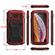 Etui do iPhone XS Max, R-JUST, pancerne, czerwone