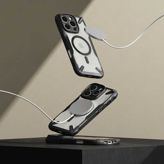 Etui Ringke do iPhone 16 Pro Max, Fusion X MagSafe, Przezroczyste / Czarne