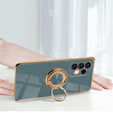 Zestaw Etui Electro Ring do Samsung Galaxy A13 4G, Grey + Szkło