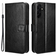 Etui z klapką do Samsung Galaxy A26 5G, Crazy Horse Wallet, czarne