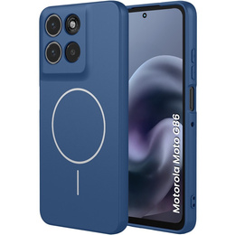 Etui do Motorola Moto G86 5G, Silicone Lite, do MagSafe, niebieskie