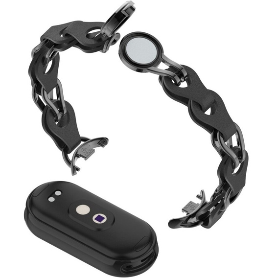 Kobieca bransoleta do Xiaomi Smart Band 10 / 9 / 8, czarna