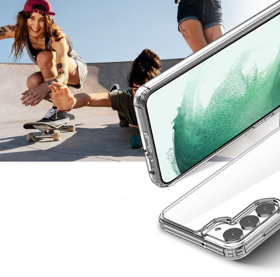 Etui do Samsung Galaxy S23, Fusion Hybrid, przezroczyste