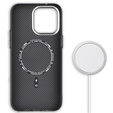 Etui do iPhone 14 Pro, Carbon Fiber MagSafe, czarne