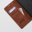 Etui do Motorola Moto E13 4G, ERBORD Vintage portfel z klapką, brązowe
