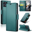 Etui do Motorola Moto G56 5G, ERBORD Glossy Litchi, portfel z klapką, zielone