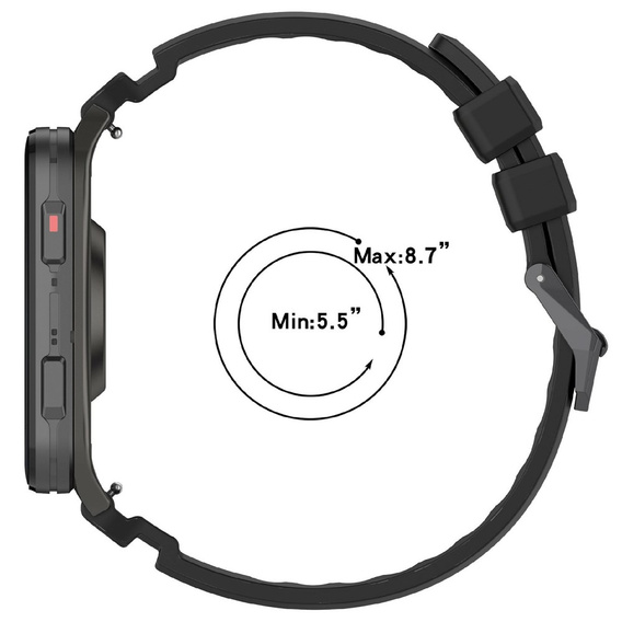 Pasek Silikonowy do Garmin Venu X1, czarny
