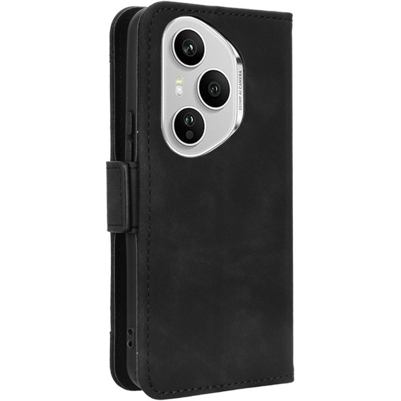 Etui z klapką do Honor 400 Pro 5G, Card Slot, czarne