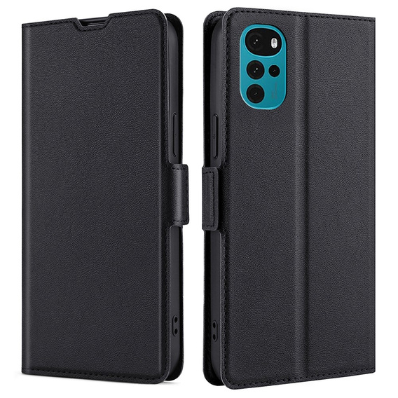 Etui z klapką do Motorola Moto G22, Magnetic Clasp, czarne