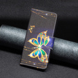 Etui z klapką do Samsung Galaxy A15, Wallet, jewelry butterfly + szkło 9H