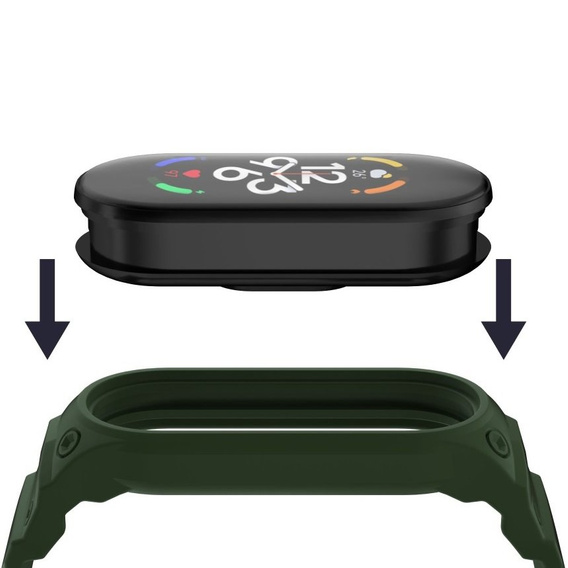 Pasek Silikonowy do Xiaomi Mi Band 5/6/7/7 NFC, Zielony